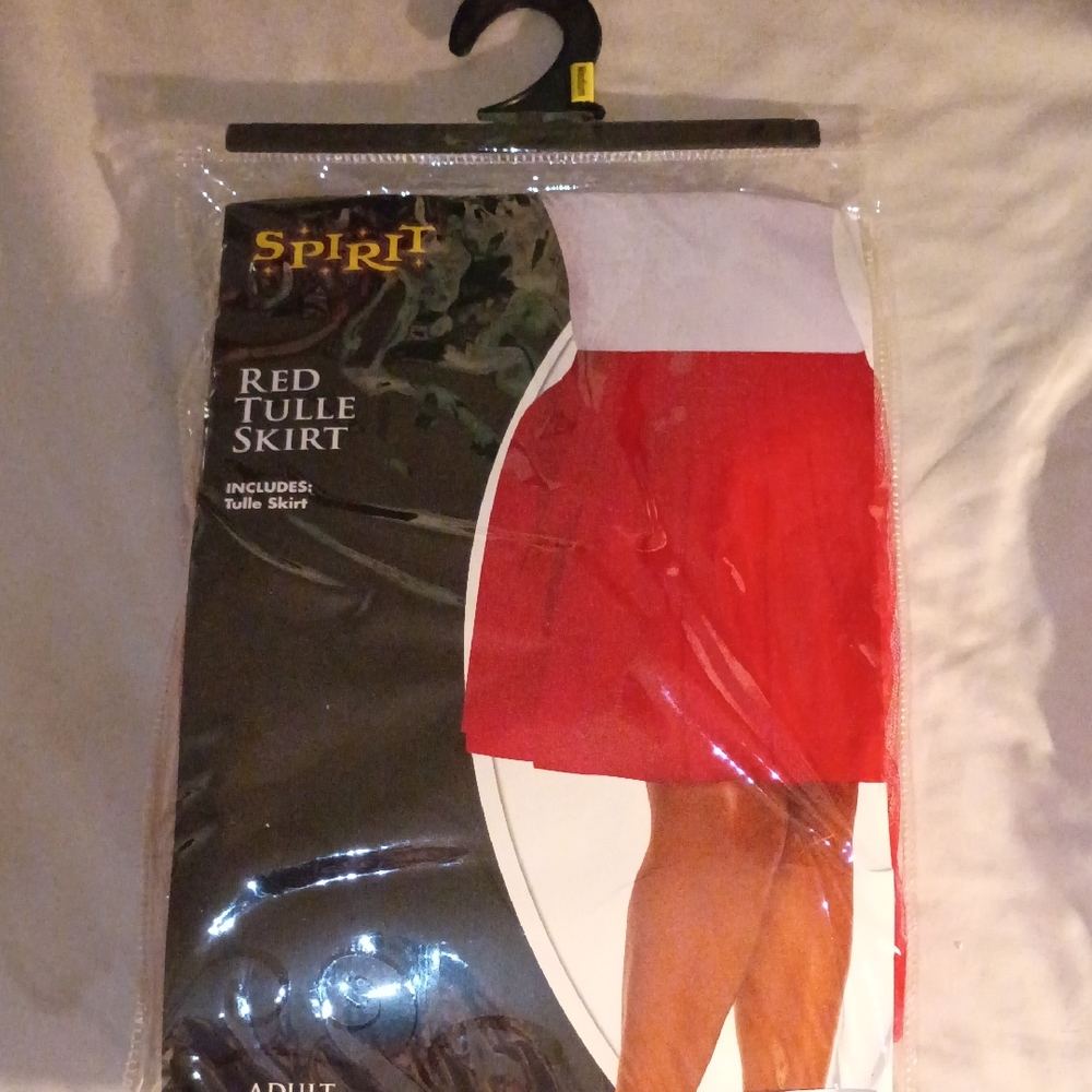Spirit Bold Red Tulle Skirt